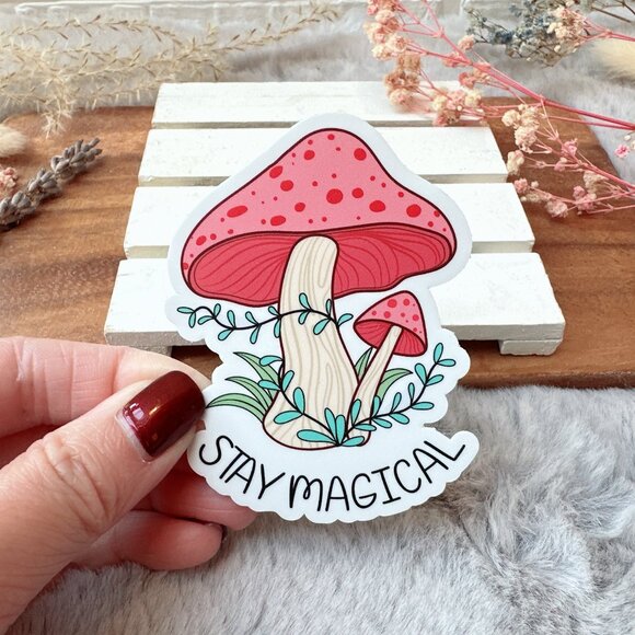 "Stay Magical" Mushrooms Sticker | Made in British Columbia - Picture 1 of 1